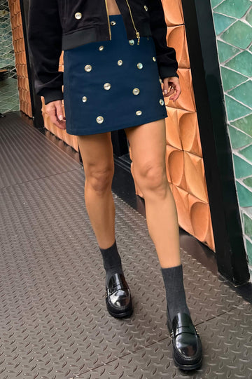 Diamond Skirt - Dark Blue