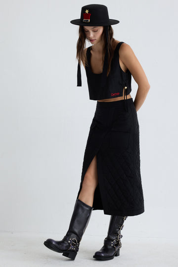 Lotus Skirt - Black