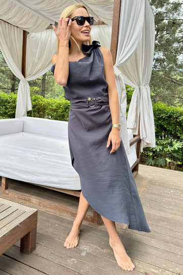 Helen Dress - Dark Grey