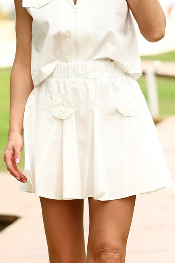 Mercure Skirt - White