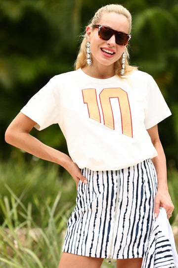 Ten T-shirt - Beige