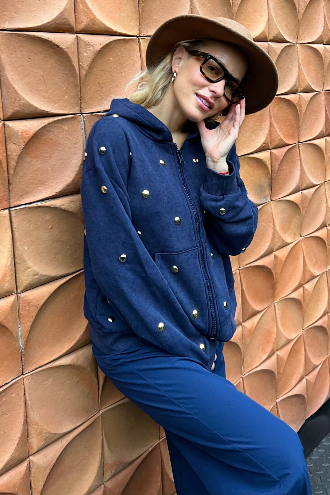 Moon Hoodie - Dark Blue