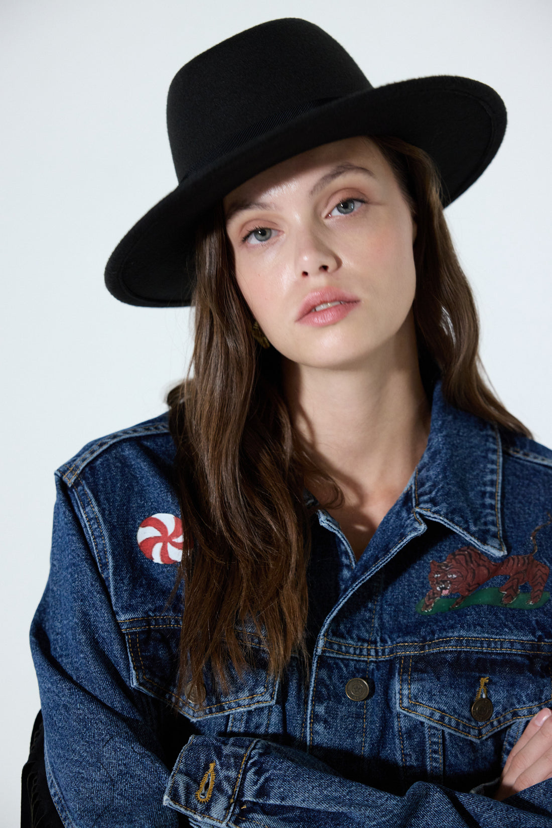 Bianca Jean Jacket - Blue/Black