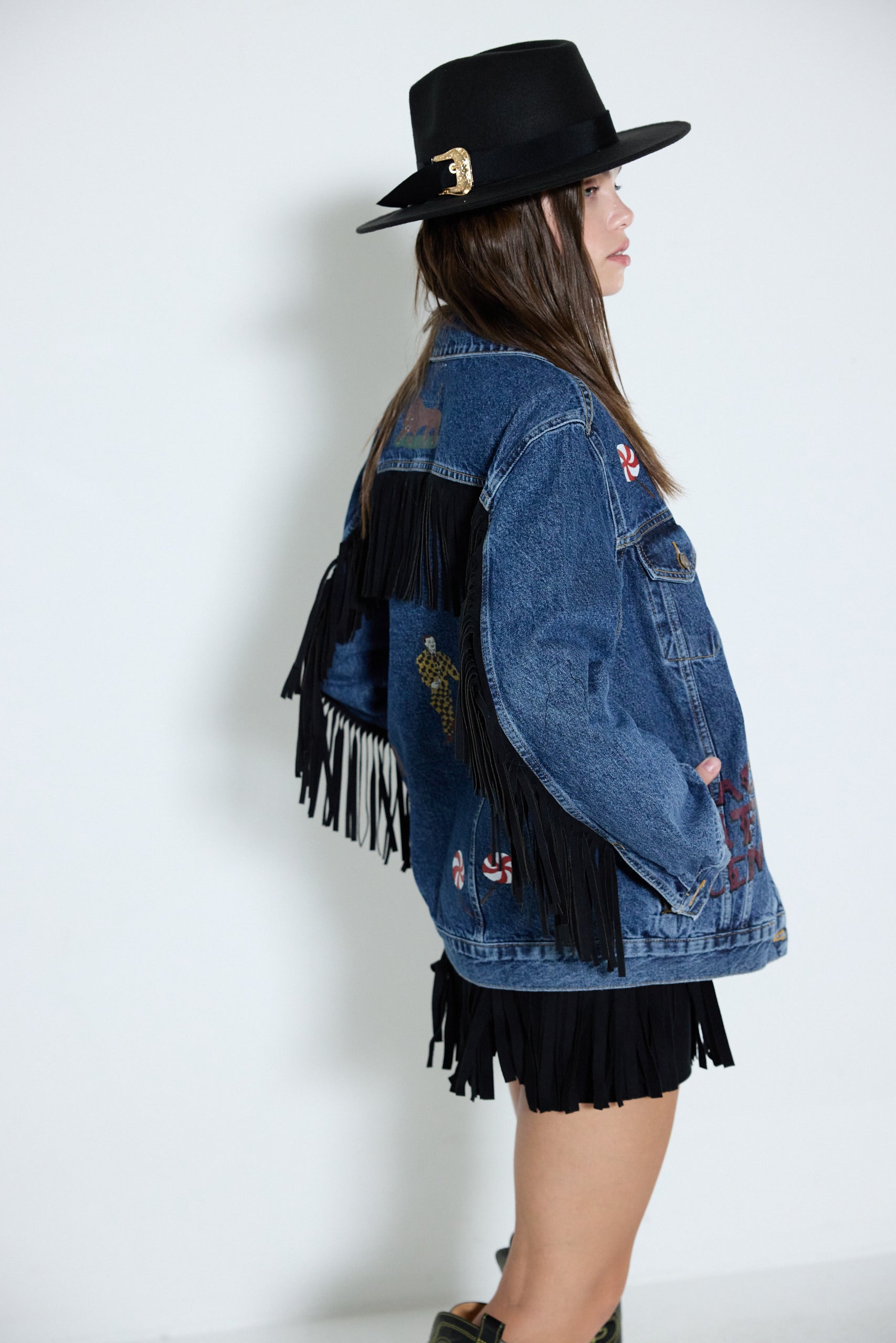 Bianca Jean Jacket - Blue/Black