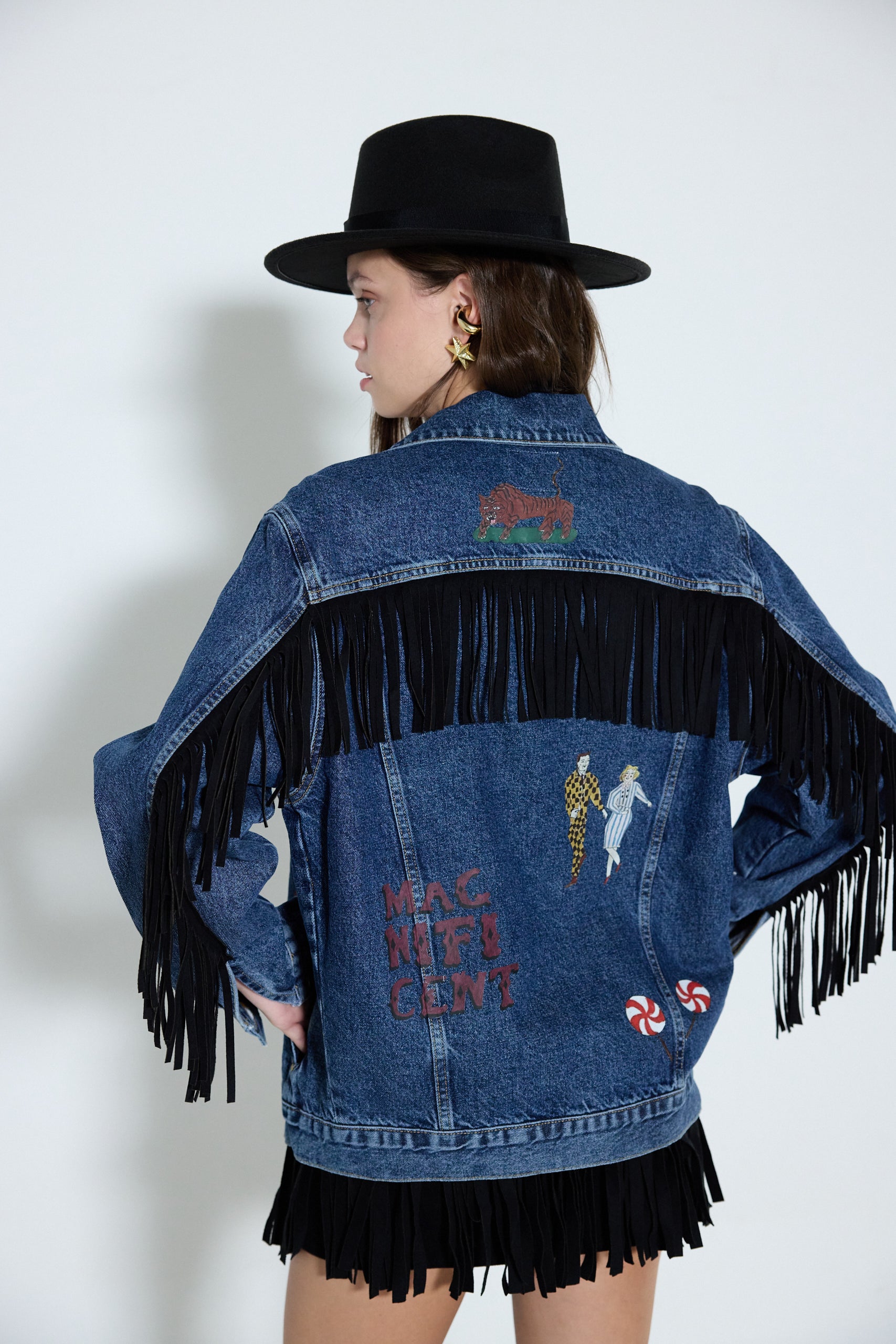 Bianca Jean Jacket - Blue/Black