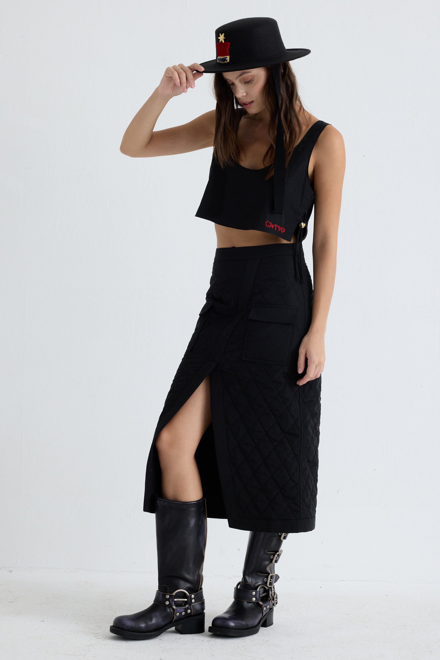 Lotus Skirt - Black
