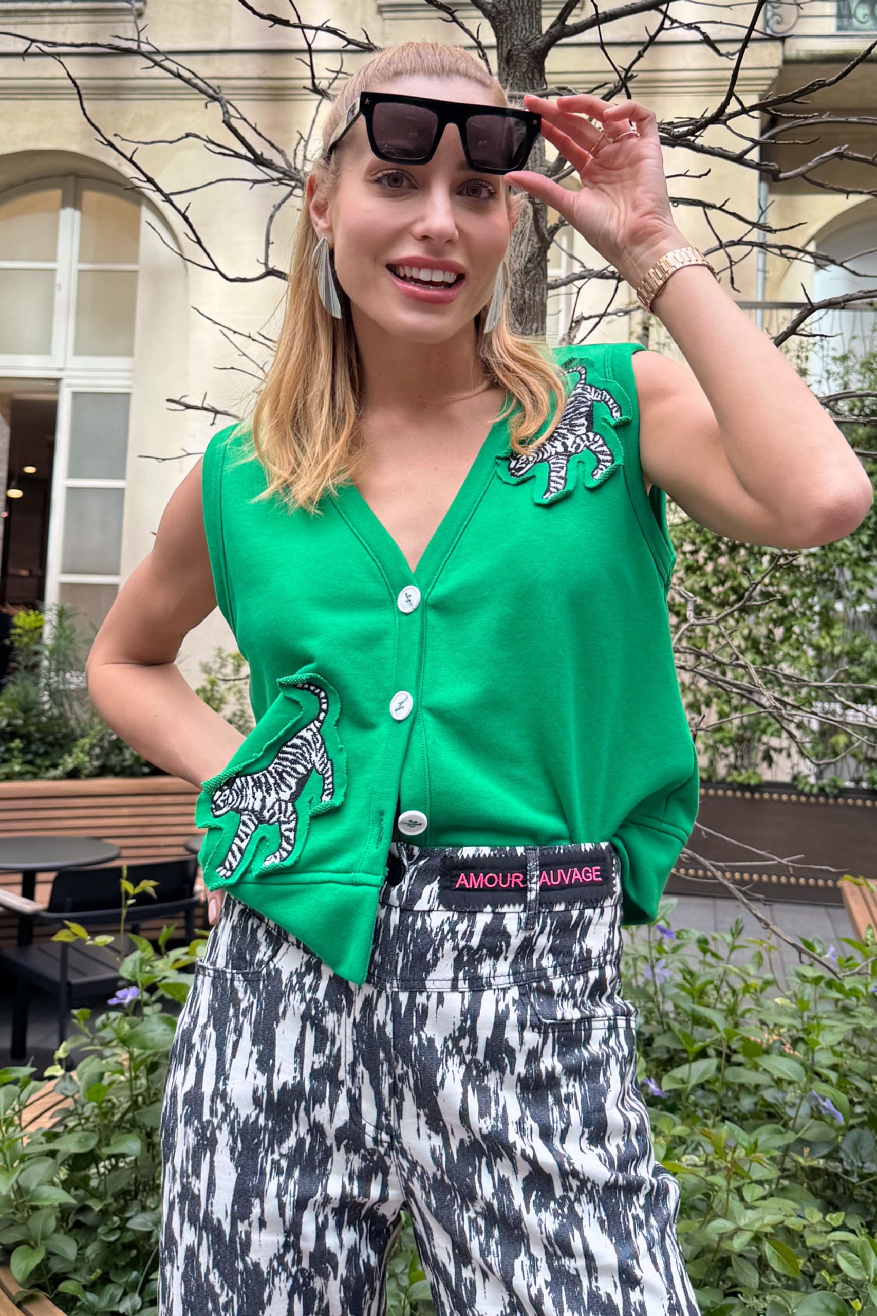 Fleur Vest - Green