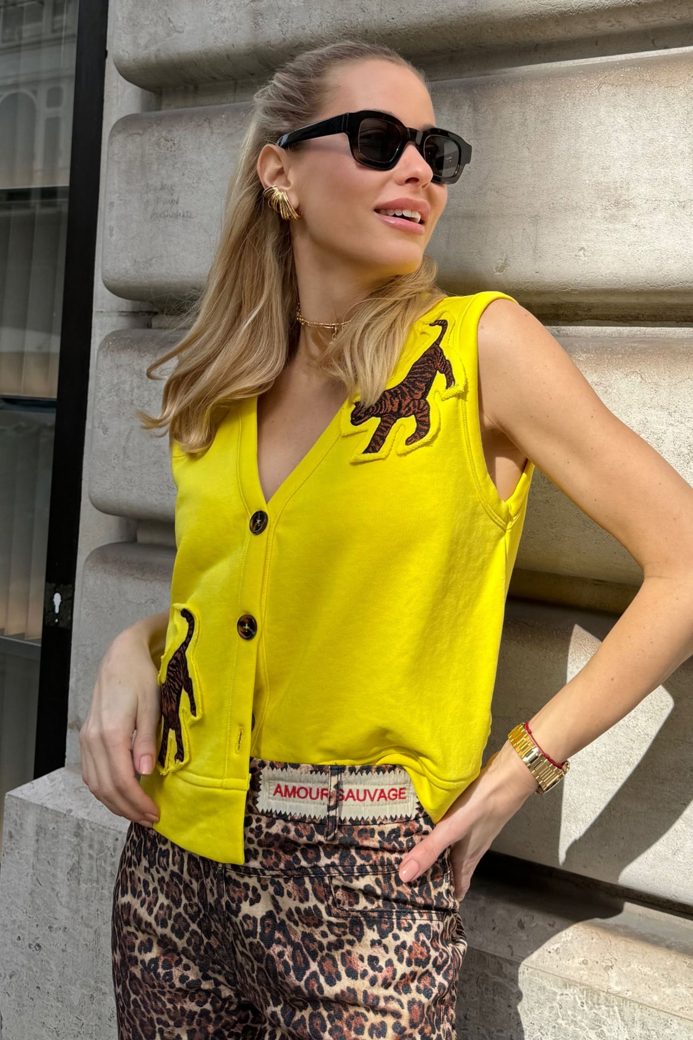 Fleur Vest - Yellow