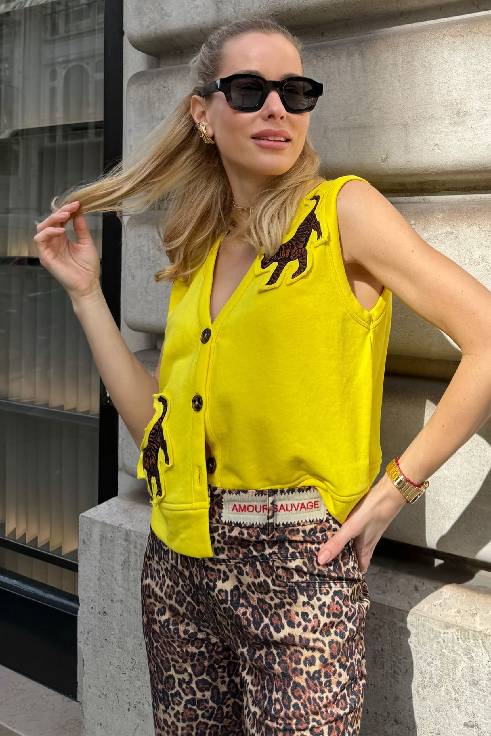 Fleur Vest - Yellow