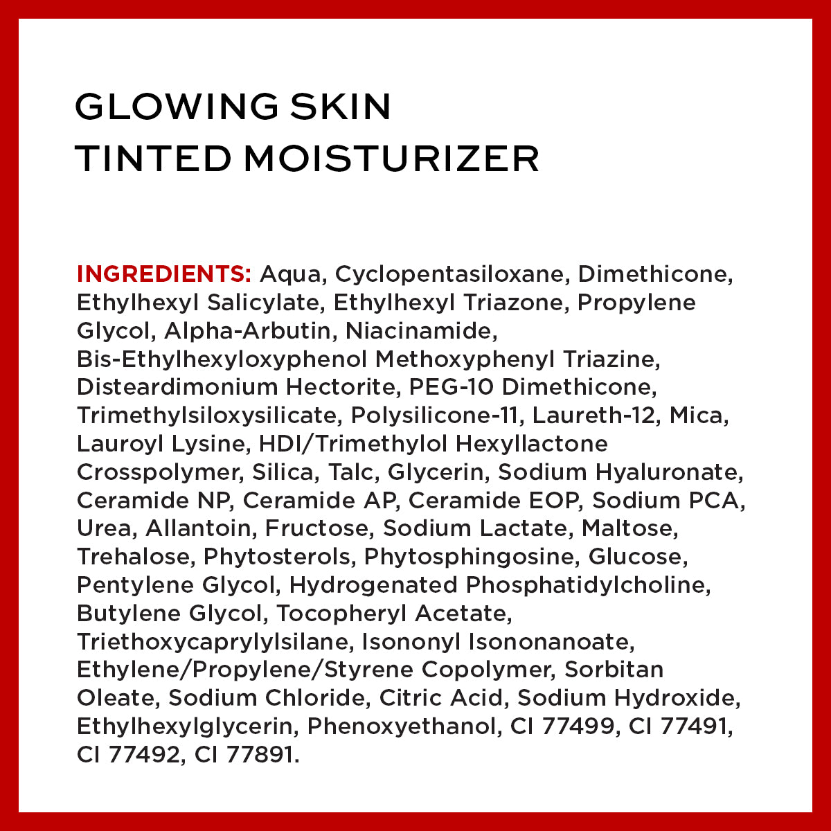 Glowing Skin Tinted Moisturizer